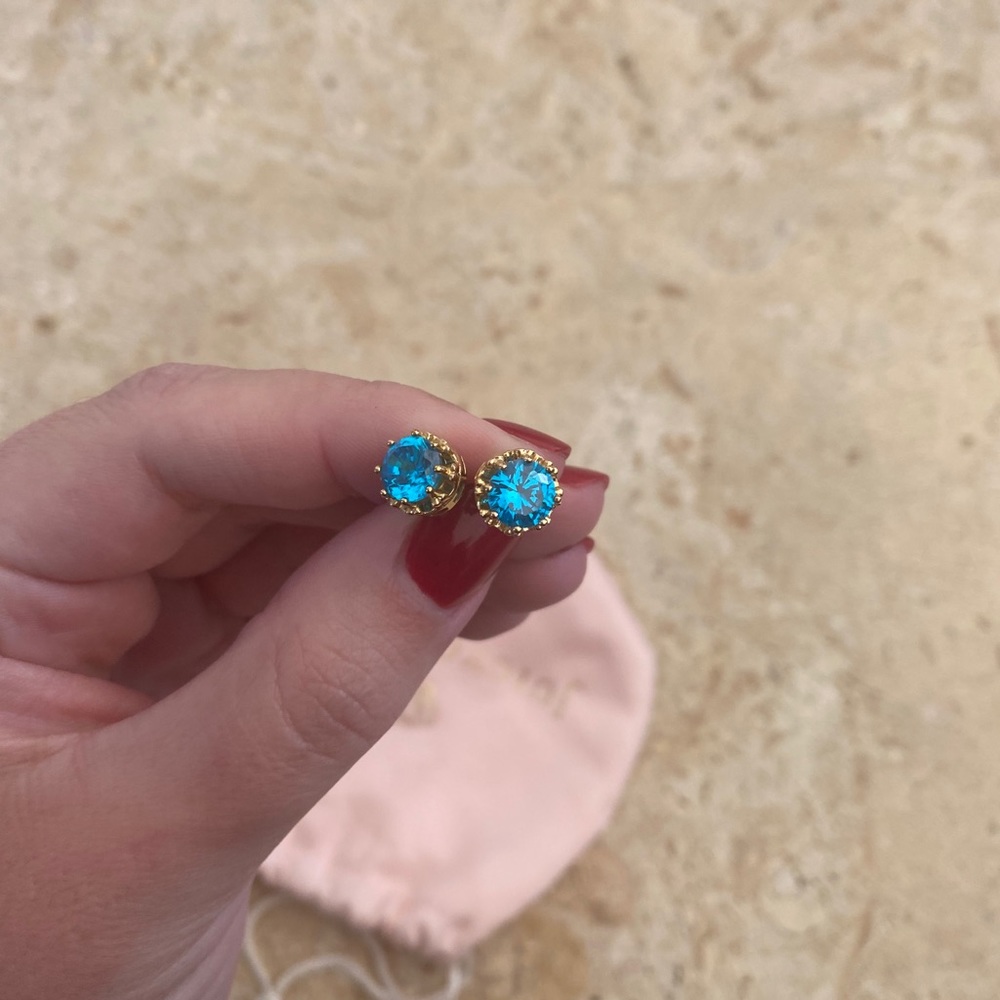 Juicy Couture blue earrings